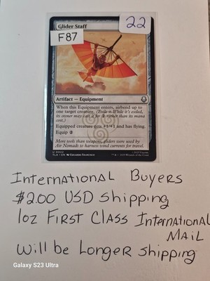 Glider Staff MTG Card #22   Take Flight, Save Me Wallet, Claim Your Destiny!