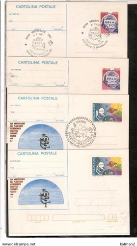 ITALY - HUGE LOT OF 96 POSTCARDS NEW AND CANCELLED UNC