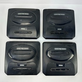 Lot of 4 Broken Sega Genesis Model 2 Consoles As-Is