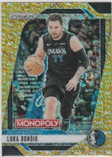 Luka Dončić 2024-25 Prizm Monopoly Gold Millionaire Shimmer Prizm 054/500 #49