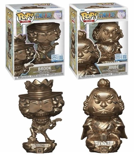 Funko Pop! One Piece-Brook-Jinbe-Funko Shop Exclusive-Pre Sale-Sold Out-Set Of 2