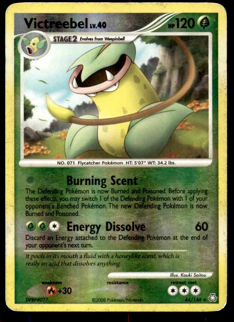 2008 Pokemon Diamond and Pearl Legends Awakened Victreebel Reverse Foil #44