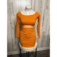Heart & hips Orange mini dress size small