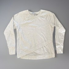 Athleta Serenity Criss Cross Sweatshirt Top Modal Pullover Size M Athletic