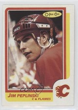 1986-87 O-Pee-Chee Jim Peplinski #182 t4m