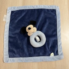 Disney Mickey Mouse Plush Blue Lovey Baby Security Blanket