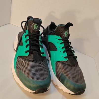 Nike Air Huarache Run Ultra Green Black White Men's Size US 9 EU 42.5 819685-003