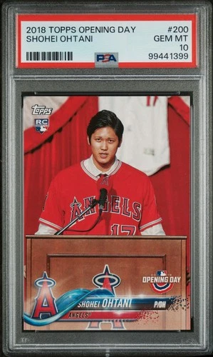 Shohei Ohtani Angels RC 2018 Topps Opening Day #200 PSA 10 GEM MT