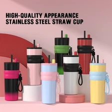 30oz Tumbler Cup with Straw-Stainless Steel Vacuum Insulated Mug Gifts For Women
