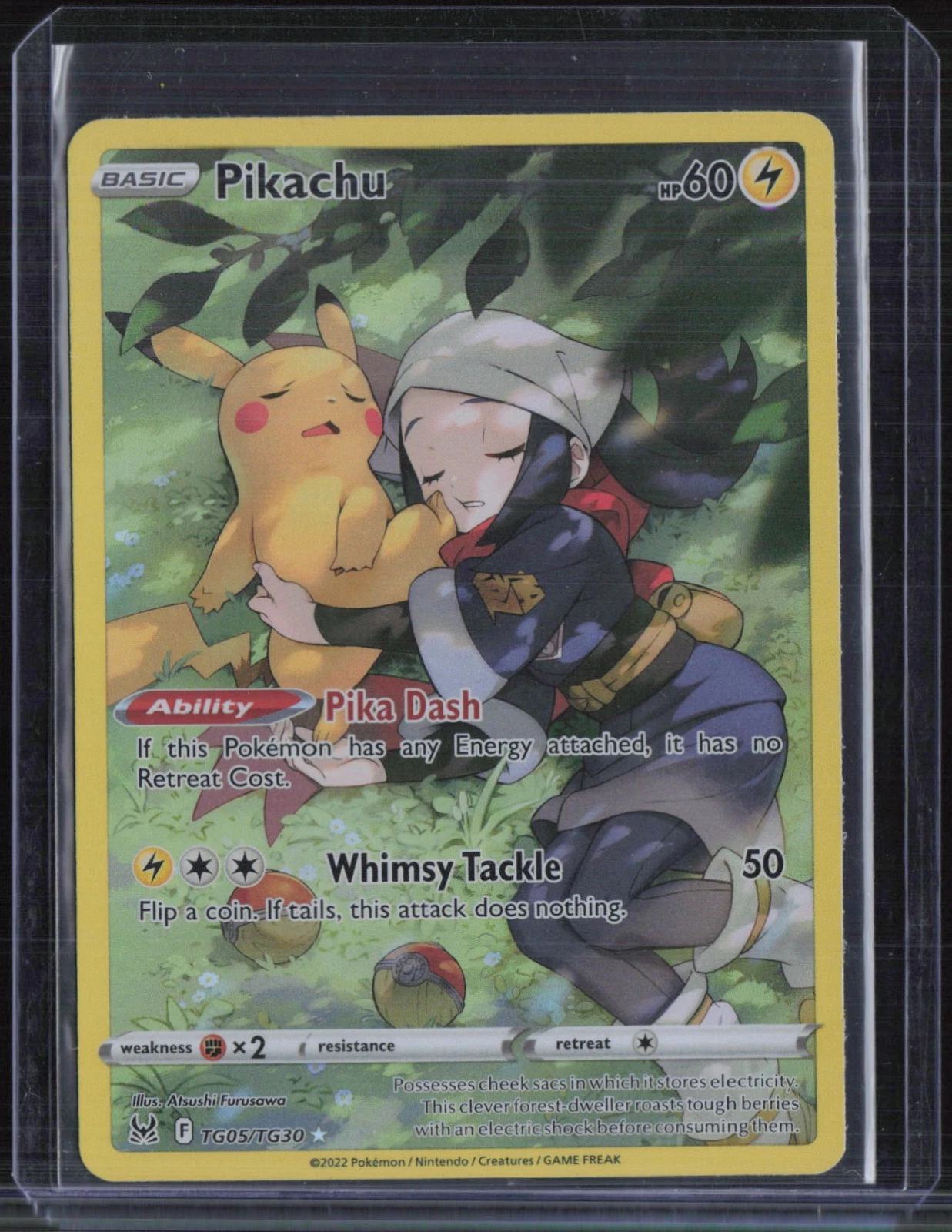 2022 Pokemon SWSH Lost Origin Full Art #TG05 Pikachu