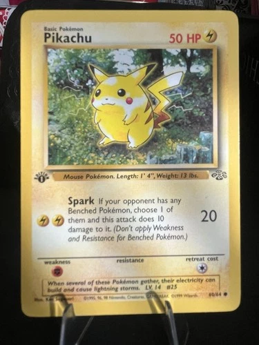 Pokémon Pikachu Jungle 1st Edition Common Regular 60/64 1999 50 HP English