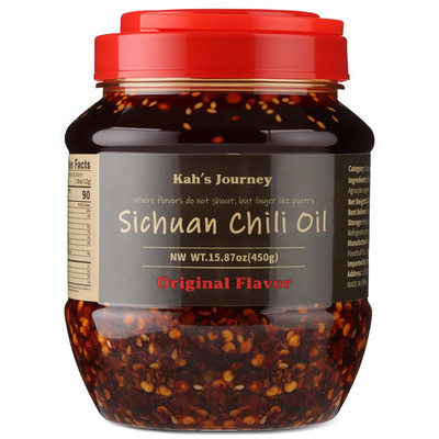 Original Szechuan Chili Oil - 15.87Oz (450G) Spicy Chili Crisp with Crunchy Garl