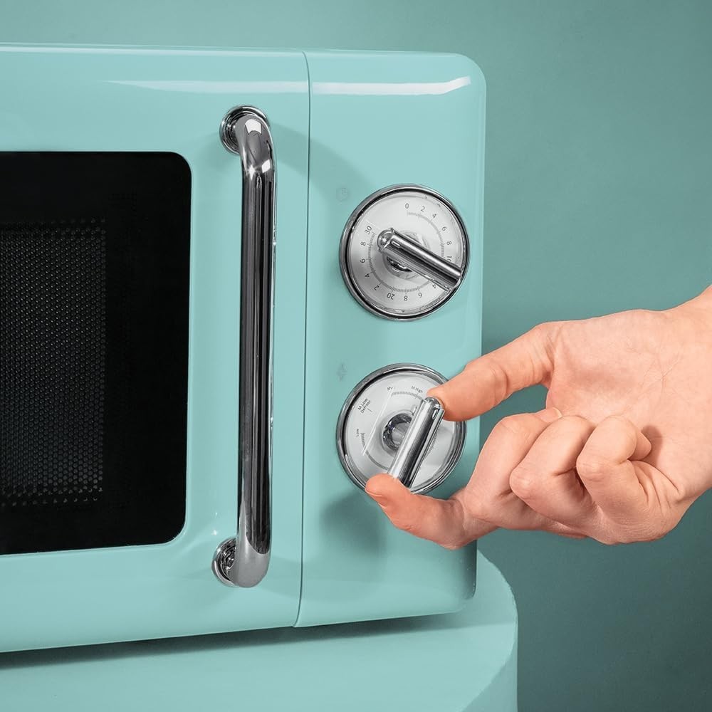 Micro-ondes mécanique rétro bleu 20L Proclean 3010 Cecotec 700W