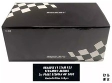 1/18 Renault F1 R25 Fernando Alonso 2005 Belgium GP 2nd Place MiniCar