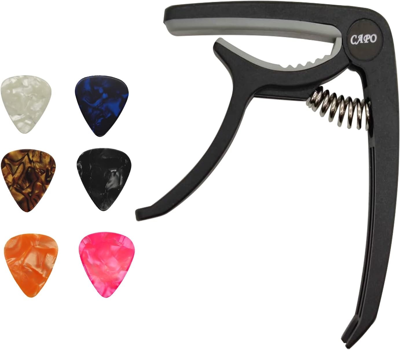 Ppanda Trigger Capo Capotastos for Acoustic Electric Guitars and Ukulele with 6