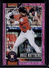2026 Topps Brice Matthews RC Pink Holo Foil Rookie #132 Astros