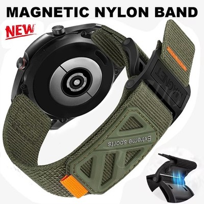 Magnet Nylon Armband für Huawei Watch GT6 GT5 GT4 GT3 GT2E Pro 42mm 46mm Ersatz