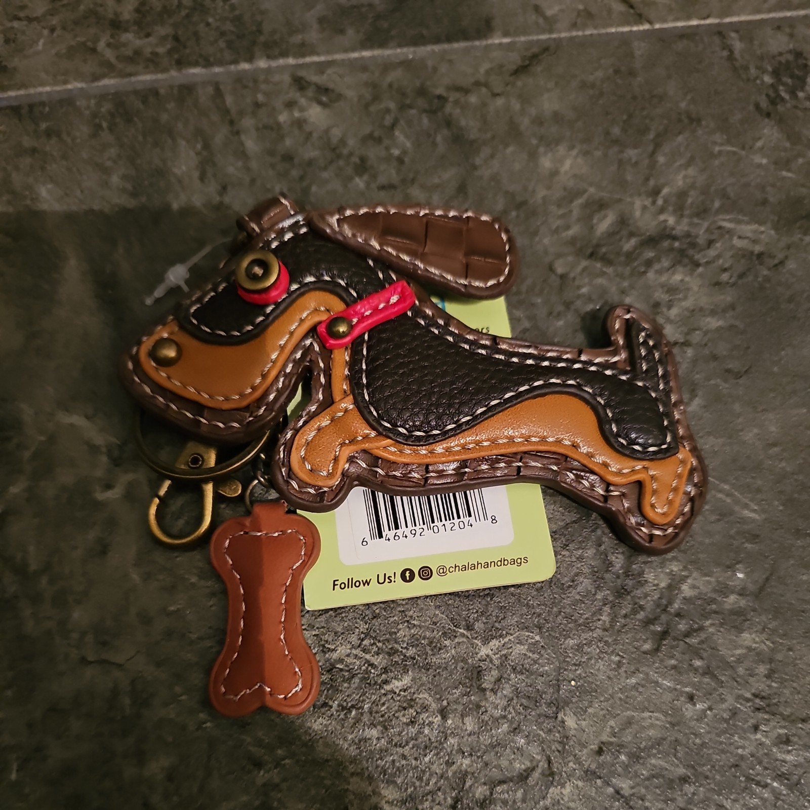 Chala Playful Puppy Dog Key Chain Charm