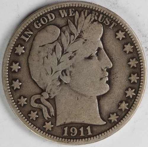 VG/F 1911 Barber Half Dollar