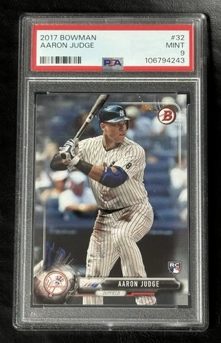 2017 Bowman Aaron Judge #32 (RC) PSA 9 MINT 🔥 ROOKIE CARD