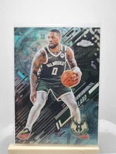 Damian Lillard 2025-26 Topps Chrome Go Time AQUA Insert /299 No. GT-10