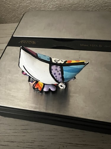 Romero Britto Mini Cat SUGAR 3 Dimensional Figurine 2010 Giftcraft-14072 - Picture 2 of 13