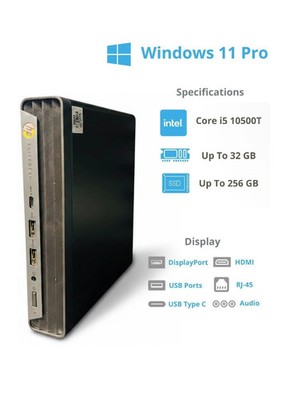 HP EliteDesk 800 G6 Mini / i5-10500T / 32 GB RAM / 512GB SSD / Win