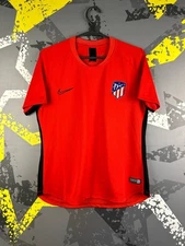 Atletico Madrid Training Jersey Football Soccer Shirt Red Nike Women Size L ig93