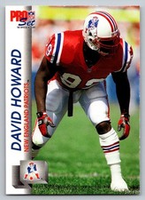 1992 Pro Set #577 David Howard Rookie Card New England Patriots. rookie card picture
