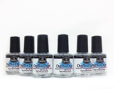 6 Pack* INM Out The Door Number 1 Super Fast Drying Nail Top Coat For Nail 0.5oz