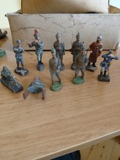 Konvolut Elastolin Soldaten 1 WK! 10 Stück! H: ca. 10cm Original, teilw. bemalt