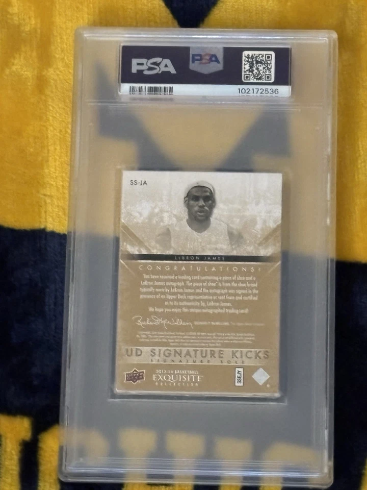 2013 Upper deck Signature Kicks LeBron James PSA 8 35/35 - Image 3 of 3