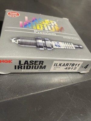 Set of 4 NGK Laser Iridium Spark Plug Nickel Core Tip Standard 0.044in ILKAR7B11