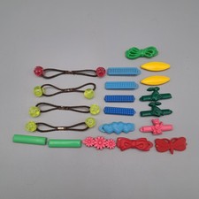 Vintage Barrette And Twin Bead Ponytail Holders Lot Assorted