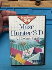 Sega Master System Game Maze Hunter 3-D Box And Game Only No manual Tested