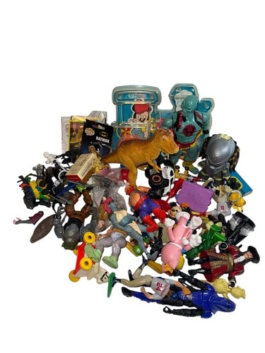 Vintage 1980's - 2000's 3.75" MIXED Lot of 74 Figures, Weapons, Accessories ETC.