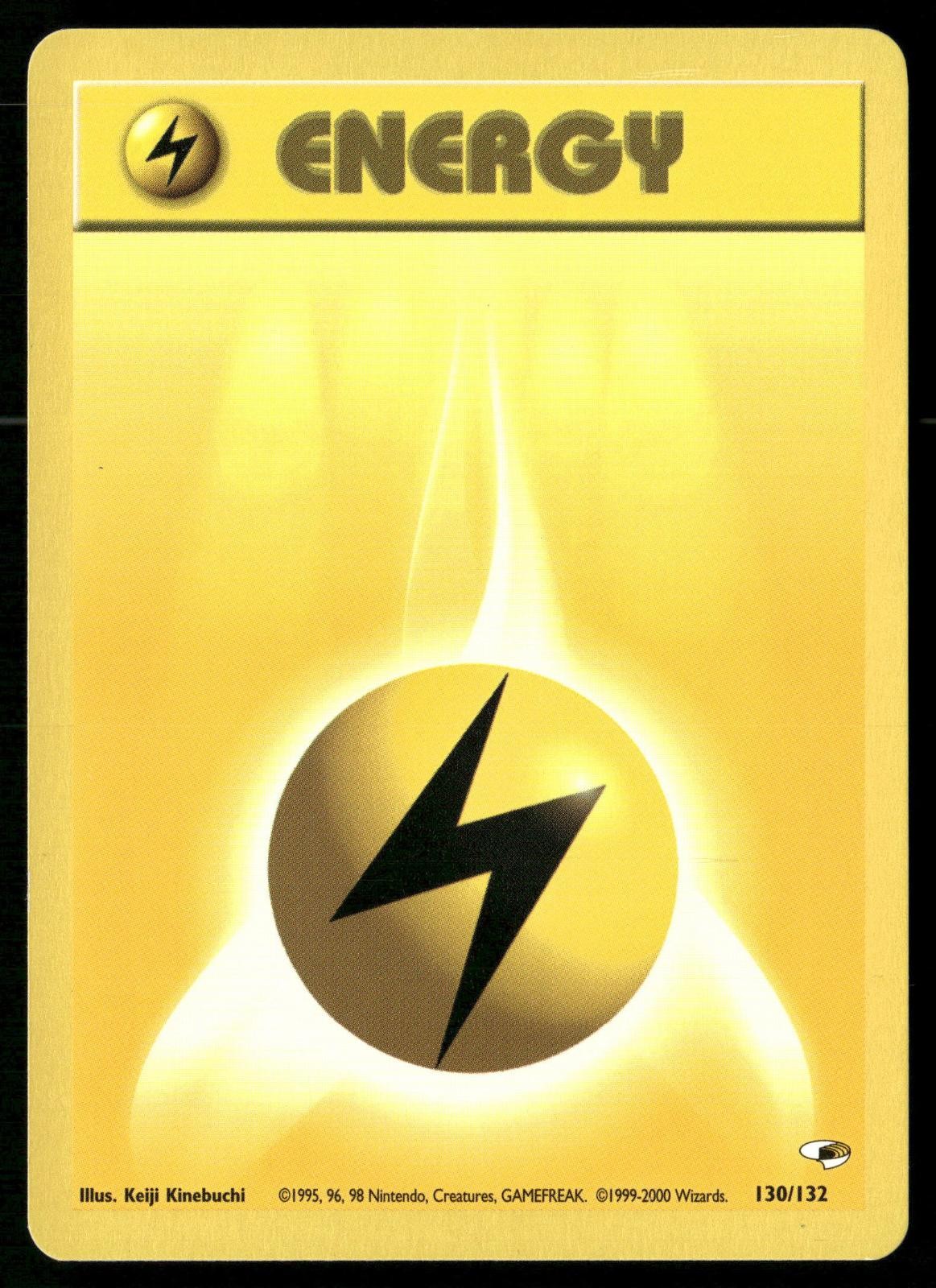 Lightning Energy 130/132 Gym Heroes Pokemon Unlimited MP
