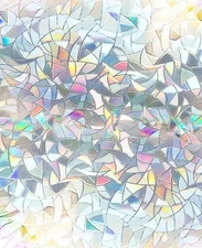 Cotton Colors 35.4 in. x 157.4 in. Decorative and Privacy 3D Window Film CT18-4M