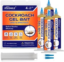 Roach Gel Bait Indoor and Outdoor: Cockroach Killer Repellents for German Coc...