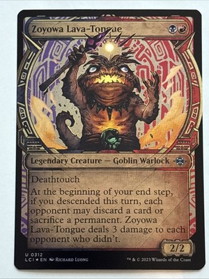 MTG The Lost Caverns of Ixalan Zoyowa Lava-Tongue Showcase Foil 0312 NM
