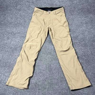 Eddie Bauer Pants Mens 32x32 Beige Fleece Lined Stretch Winter Outdoor FLAW - Image 1 of 4
