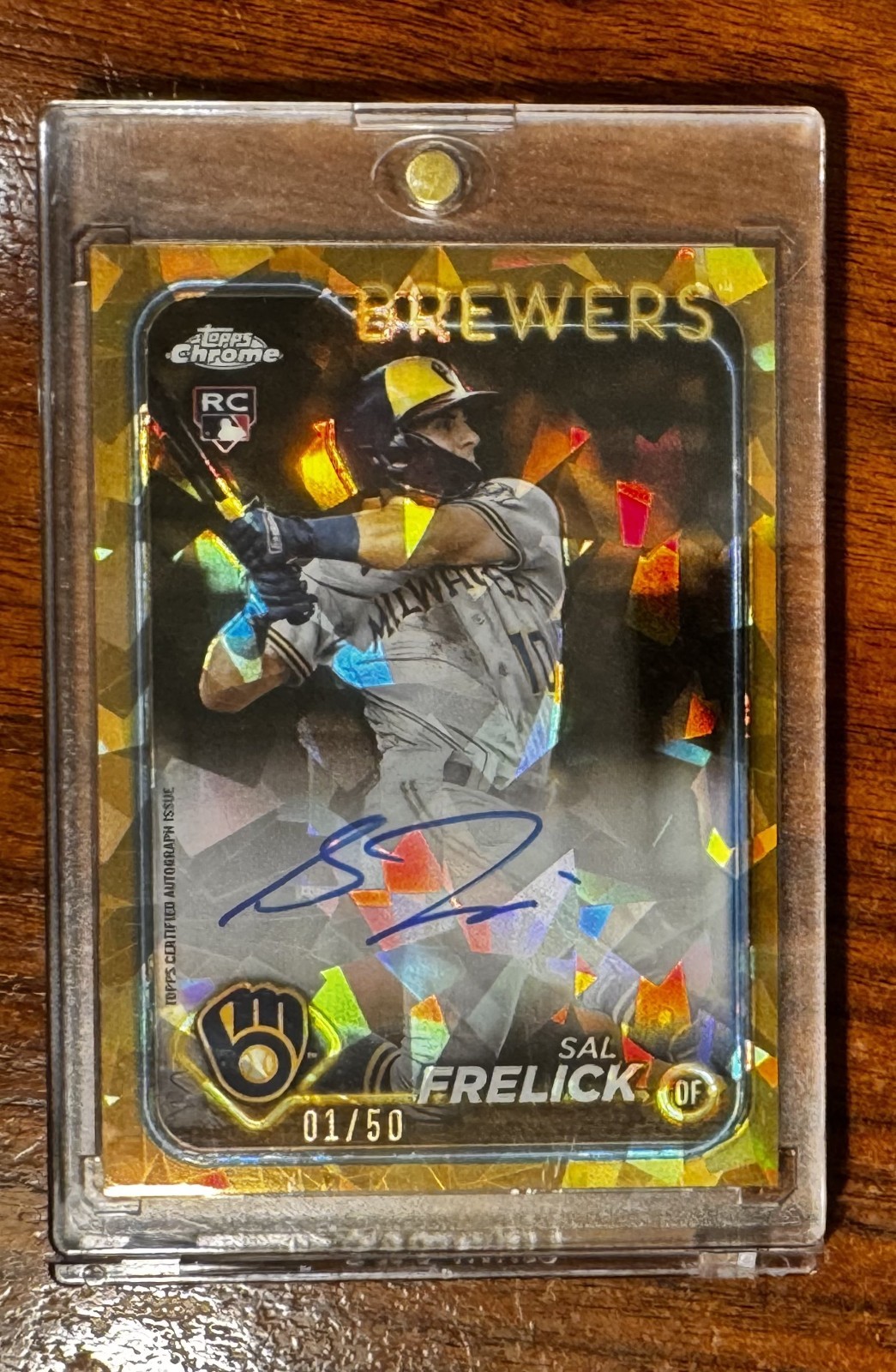 2024 Topps Chrome Sapphire Edition - Autographs Sal Frelick (RC) Gold 1/50 1st!!