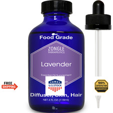 Lavender Essential Oil, Food Grade, Drinks, Skin, Hair – 100% Pure, 4 oz