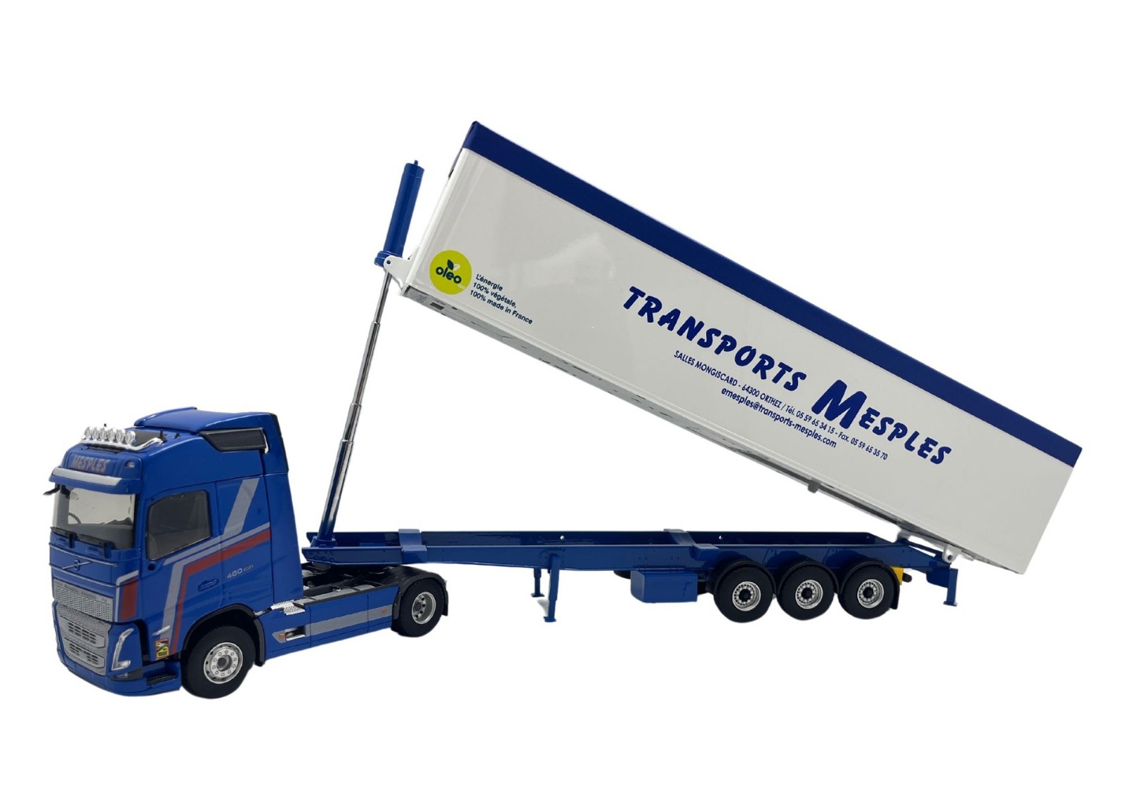 VOLVO FH 4x2 2020 Eligor benne céréalière 3 essieux miniature Transports Mesples