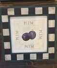 Vntg 4 Piece Set John Richard Collection Framed Prints Peach Plum Apple Pear — photo 5