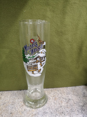 1 x Maisel´s Frohe Weisse Weihnachten Bier 0,5l Hefe Weizenbierglas Gläser 