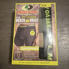 Mossy Oak ~ 4-Pair Mens Boxer Brief Underwear Polyester Blend Stretch ~ M