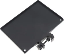 RTNLIT Microphone Stand Tray, Clamp On Firm C-Shaped (7.9" × 5.5"), Black 
