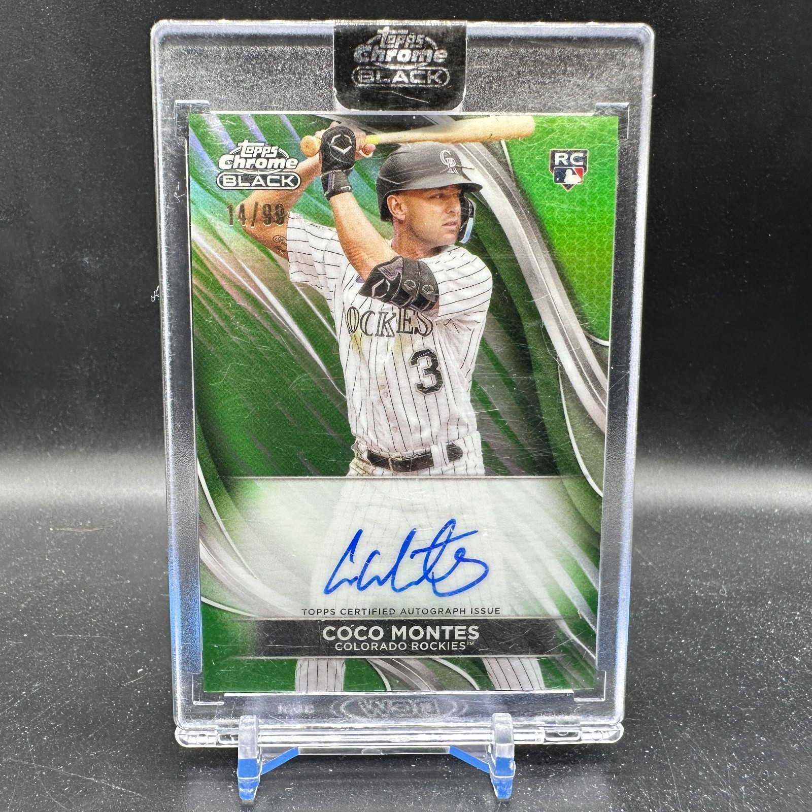 Coco Montes Auto Green Refractor /99 2024 Topps Chrome Black #CBA-CMON
