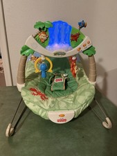 Fisher Price Rainforest Baby Bouncer Vibrating Seat Bouncy Chair Tested Working